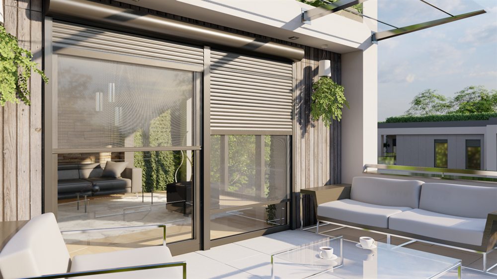Terrassentür mit Insektenschutz